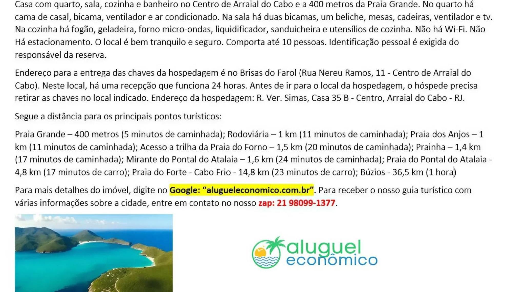 Villa Casa - Centro - Arraial Do Cabo - Aluguel Economico Extérieur photo